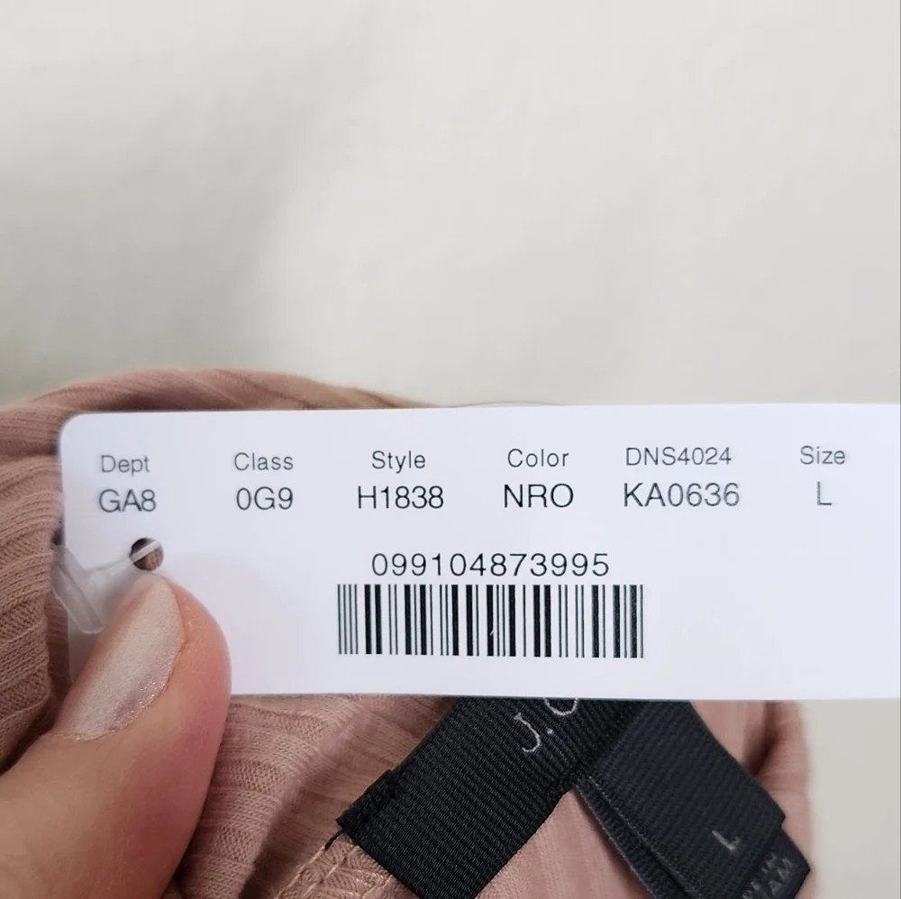 J.Crew Nude Rouge Ribbed Turtleneck L NWT - Picture 4 of 7